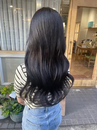 ロング カラー パーマ ヘアアレンジ キッズ ネイル マツエク・マツパ アイブロウ belta.🌱 安藝夏花🌻のヘアスタイル