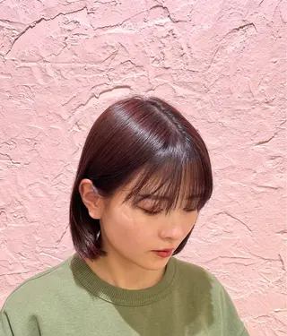 ミディアム カラー mEg hair creation 新川崎所属・カラー/塚原里沙 川崎のヘアスタイル