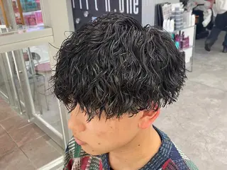 ミディアム パーマ メンズ 似合わせパーマ🔥 渡邉愛斗のヘアスタイル