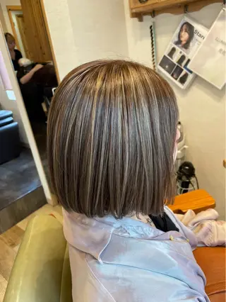 ミディアム カラー 池袋/艶カラー✖️ ☘️DEMURAのヘアスタイル