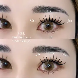 マツエク・マツパ GALN 🎀 yumi パリエクのマツエク・マツパデザイン