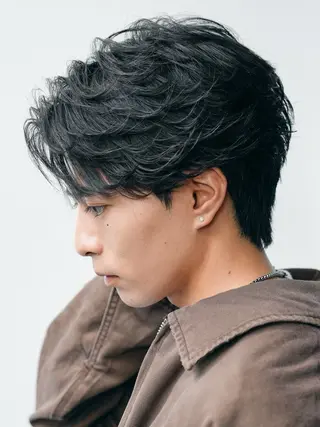 パーマ メンズ 原宿 フェザーパーマ fifth イノウエのヘアスタイル