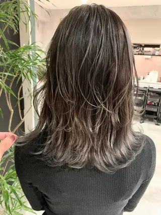 セミロング カラー 髪質改善will hairdesignのヘアスタイル