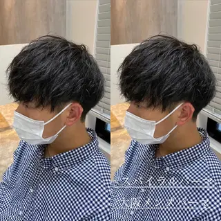 パーマ メンズ 梅田中崎町メンズ 美容師ユースケのヘアスタイル