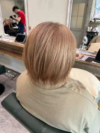 カラー ブリーチ/ストレート ダブルカラーtetoのヘアスタイル