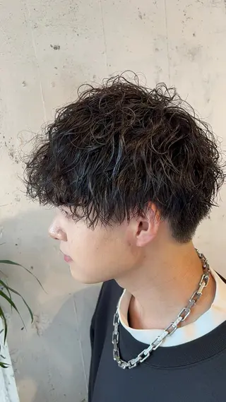 ショート パーマ メンズ 朝3分でキマる 村上陸のヘアスタイル