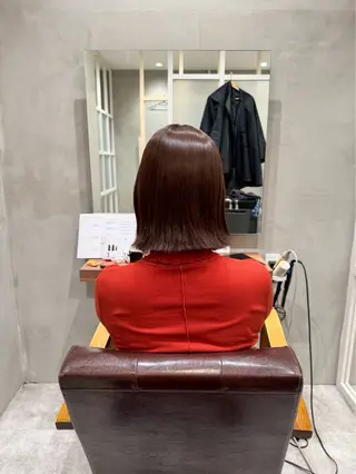 ミディアム 新宿 /髪質改善/ 縮毛矯正/ヒュウガのヘアスタイル