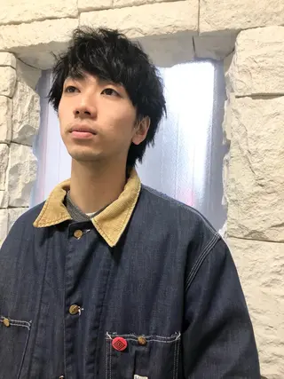 ヘアアレンジ メンズ ainico+所属・メンズ特化✂️栗原 侑也のヘアスタイル