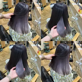 ロング カラー 艶カラー/韓国顔周り 🎀mamiのヘアスタイル