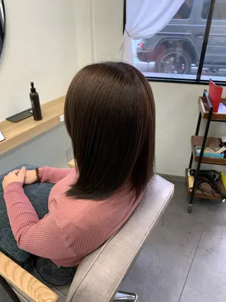 ミディアム 照井 耀のヘアスタイル