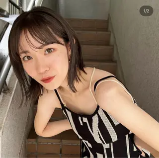 ショート オリーブ/縮毛♡ Natsuno🩰のヘアスタイル