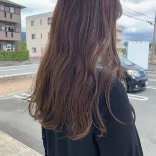 ロング カラー canoe下関熊野店 レッスンモデル募集中のヘアスタイル
