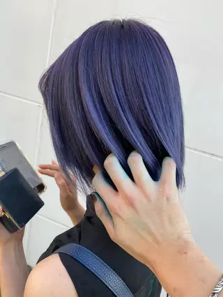 ショート ゆぴ☾‪/推しカラー /ハイトーンのヘアスタイル