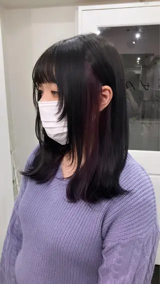 ミディアム カラー 🥣ミコト/ウルフ ハイトーン特化🥣のヘアスタイル