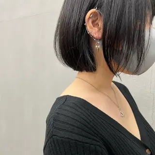 ショート カラー 🌱小顔魅せカット 透明感カラー/泉綺のヘアスタイル