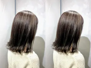 ミディアム カラー 髪質改善/縮毛矯正 レイヤー/松川匠のヘアスタイル