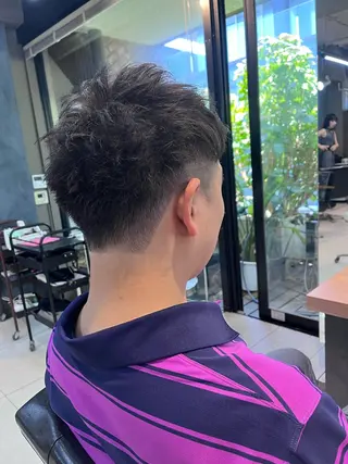 ショート パーマ ヘアアレンジ メンズ キッズ GO TODAY SHAiRE SALON所属・透明感カラー🤎 ゆりのヘアスタイル