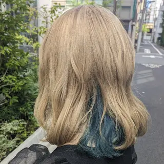 カラー ミディアム fuwat所属・秋葉原でカラーする なら🐉ちぇーたんのヘアスタイル