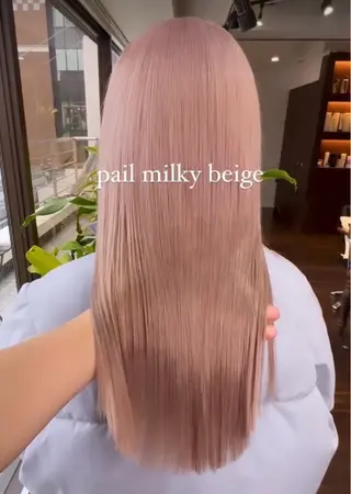 ロング カラー 🧡梅田ハイトーン カラー🧡runaのヘアスタイル