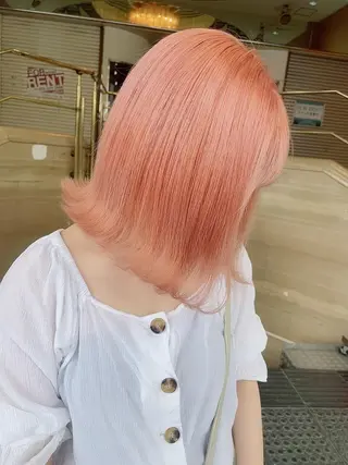 ミディアム 透明感カラー特化/ 顔まわり特化/辻部のヘアスタイル