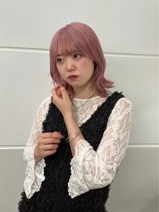 ミディアム モテヘア/グレージュ /ボブ/前原汐🎐のヘアスタイル