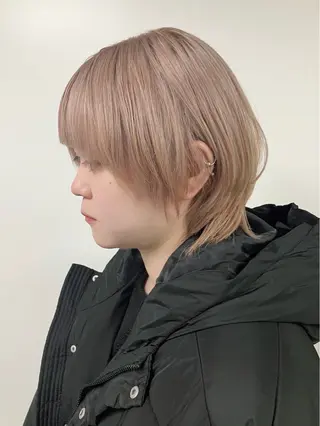 ミディアム fumikaブリーチ /ウルフのヘアスタイル