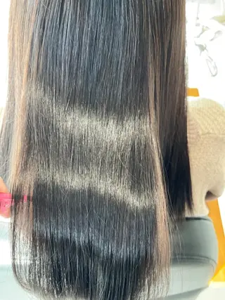 セミロング カラー 新井那紬🌿 arai nahoのヘアスタイル