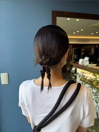 ミディアム ヘアアレンジ 🎀Kubu🍀 Natsumu🎀のヘアスタイル