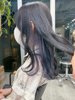 ミディアム カラー ブリーチダブルカラー 【koide】のヘアスタイル