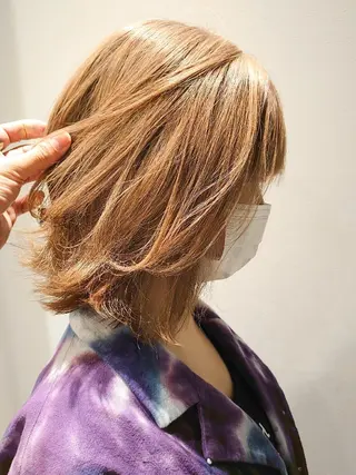 カラー ミディアム 髪質改善/ブリーチ 田代 龍我のヘアスタイル