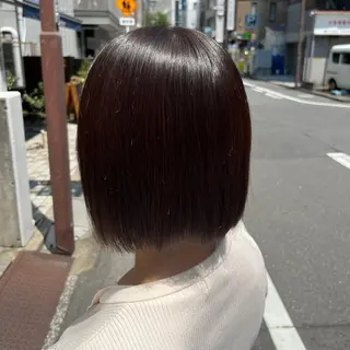 カラー 木津奈保子💚 ✨艶髪のヘアスタイル