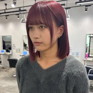 ミディアム カラー 髪質改善ストレート /暖色カラー🎀🪞のヘアスタイル