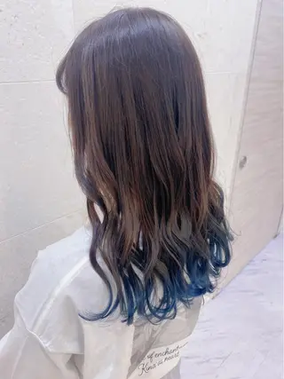 セミロング カラー shanti 渡辺新也✂️のヘアスタイル