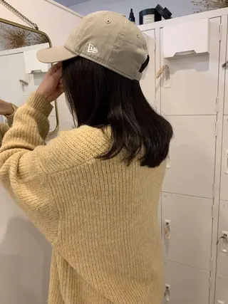 セミロング カラー フクシママユ / 柔らかカラーのヘアスタイル