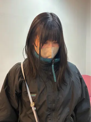 セミロング 柴田真衣 /透明感/ナチュラルのヘアスタイル