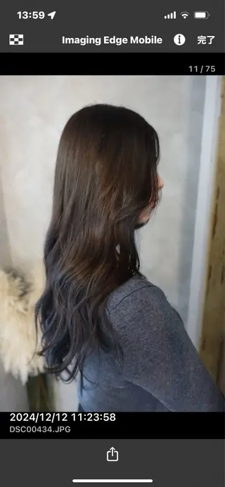 ロング 梅澤 舞のヘアスタイル