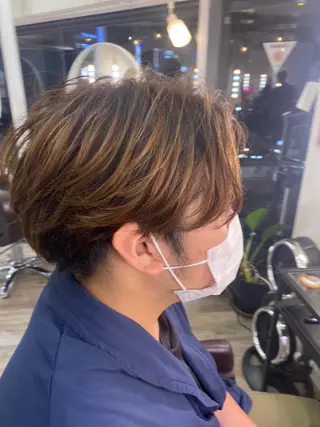 ショート ヘアアレンジ メンズ 山﨑 燦人のヘアスタイル