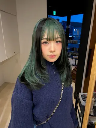 セミロング カラー COL birth所属・yui 野々市市のヘアスタイル