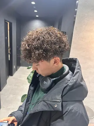 ショート カラー パーマ メンズ 【メンズサロン】 BLUCK 横浜のヘアスタイル