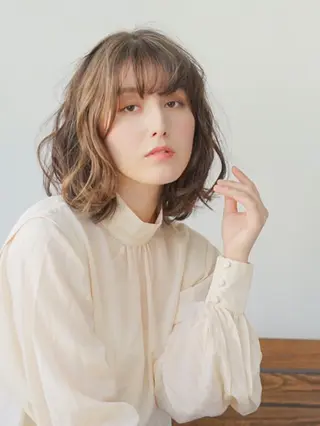 ミディアム 石川 修一のヘアスタイル