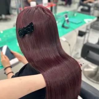 ミディアム カラー 🎀🧁ダメージレス 艶髪カラー🧁🎀のヘアスタイル