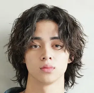 ミディアム パーマ メンズ 仙台フェザーパーマ/ fifth/遠藤楓雅のヘアスタイル