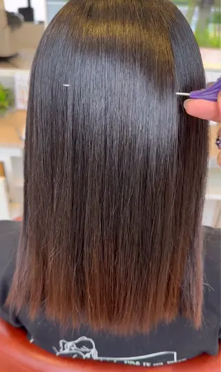 セミロング ho nokaのヘアスタイル