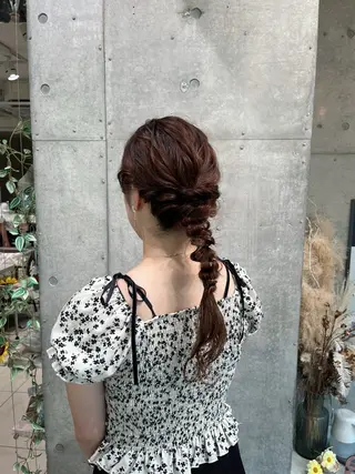 ヘアアレンジ 透明感♡暗髪カラー/ Kazuha🎀のヘアスタイル