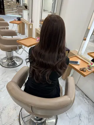 ロング 濱川響太レディース カットモデルのヘアスタイル