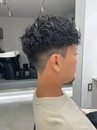 ショート パーマ メンズ 髪質改善/茅ヶ崎 マツモト リョウのヘアスタイル