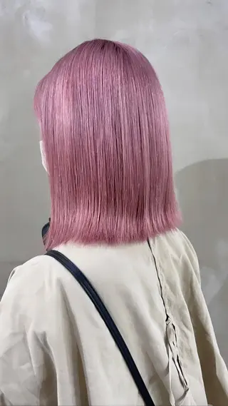 カラー 渋谷🎨ハイトーン× エクステ🎨レンのヘアスタイル