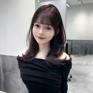 セミロング カラー GO TODAY 原宿Verno店所属・韓国系支持率No.1 レイヤー特化/きょうのヘアスタイル