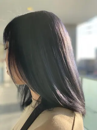 ミディアム カラー 髪質改善/縮毛矯正 ツヤ髪🩷さつきのヘアスタイル
