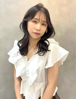 セミロング カラー このか🕊️ベージュ /グレージュ/カットのヘアスタイル